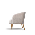 Tuoli \'Capri\' puujalat - Beige/Boucl&eacute;