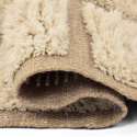 Ryijymatto \'Leknes Handwoven Wool\' - beige