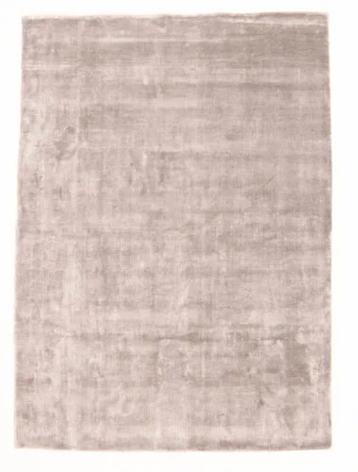 Viskoosimatto \'Jodhpur\' 200x200cm - Vaaleanharmaa/Beige ryhmässä Sisustus / Matot / Kudotut matot @ Reforma (V10160648)