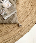 Pyöreä matto \'Flätan\' 240cm - Jute