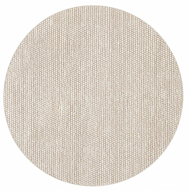 Pyöreä matto \'Avafors\' 240cm - Beige ryhmässä Sisustus / Matot / Villamatot @ Reforma (V10167685)