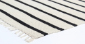 Puuvillamatto \'Helle\' 200x290cm - Valkoinen/Musta