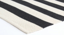 Puuvillamatto \'Nilo\' 60x120cm - Valkoinen/Musta