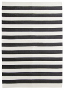 Puuvillamatto \'Nilo\' 140x200cm - Valkoinen/Musta