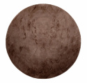 Pyöreä matto \'Aranga Super Soft\' 120cm - Tummanruskea