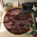 Pyöreä matto \'Aranga Super Soft\' 160cm - Tummanruskea