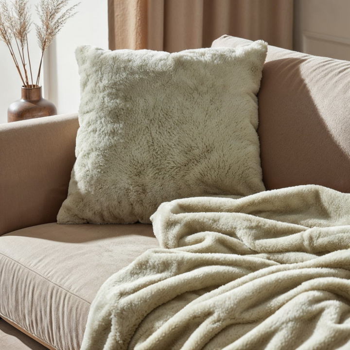 Huopa \'Aranga Super Soft Throw\' 130x170cm - Vaaleanvihreä ryhmässä Sisustus / Kankaat / Peitot & huovat @ Reforma (V10201572)