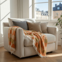 Ruutu \'Audrey Check\' 130x170cm - Beige/keltainen/oranssi