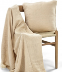Tyynynpäällinen \'Denisa Fishbone\' 45x45cm - Beige/valkoinen