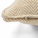 Tyynynpäällinen \'Denisa Fishbone\' 45x45cm - Beige/valkoinen