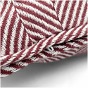 Tyynynpäällinen \'Denisa Fishbone\' 45x45cm - Punainen/valkoinen