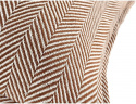 Tyynynpäällinen \'Denisa Fishbone\' 45x45cm - Ruskea/valkoinen