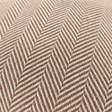 Tyynynpäällinen \'Denisa Fishbone\' 45x45cm - Ruskea/valkoinen