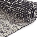 Villamatto \'Talvia Braided Wool\' - Tummanharmaa