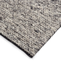 Villamatto \'Talvia Braided Wool\' - Tummanharmaa