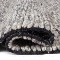 Villamatto \'Talvia Braided Wool\' - Tummanharmaa