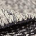 Villamatto \'Talvia Braided Wool\' - Tummanharmaa