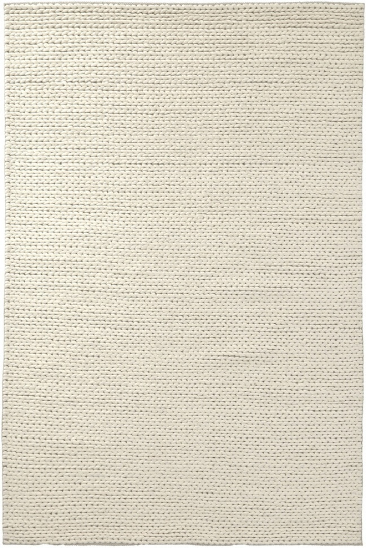 Villamatto \'Talvia Braided Wool\' - Valkoinen ryhmässä Matot / Villamatot @ Reforma (V1040)