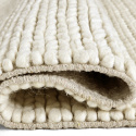 Villamatto \'Talvia Braided Wool\' - Valkoinen