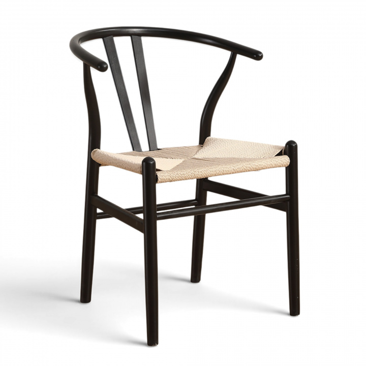 Tuoli \'Alta\' - Musta/Beige ryhmässä Huonekalut / Istumakalusteet / Tuolit @ Reforma (WS-8651A-Black-NEW)