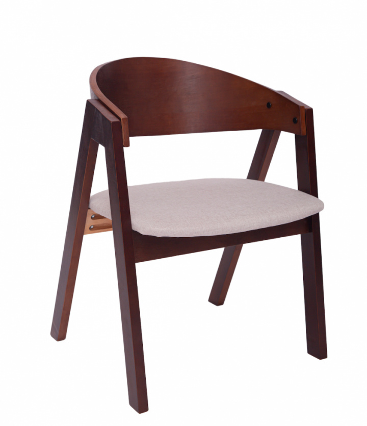 Tuoli \'Voss\' - Pähkinä/Harmaa ryhmässä Huonekalut / Istumakalusteet / Tuolit @ Reforma (WS-ND006-walnut-grey)