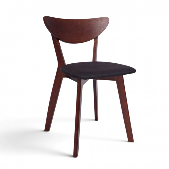 Tuoli \'Sirdal\' - Pähkinä/Tummanharmaa ryhmässä Huonekalut / Istumakalusteet / Tuolit @ Reforma (WS-ND010-walnut-darkgrey)