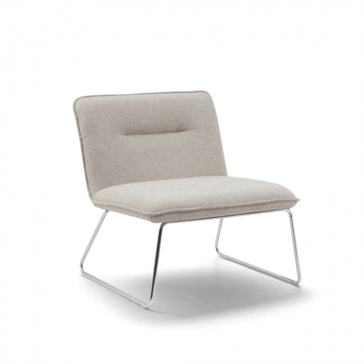 Nojatuoli \'Chelsea\' - Harmaa/metalli ryhmässä Huonekalut / Istumakalusteet / Nojatuolit @ Reforma (WX-7001-grey-metallic)