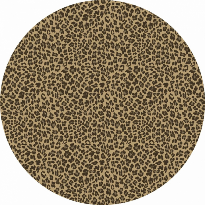Pyöreä matto \'Leopard\' 200cm - Ruskea ryhmässä Sisustus / Matot / Kudotut matot @ Reforma (X10116588)