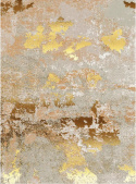 Wiltonmatto \'Elena\' 160x160cm - Beige/Kulta