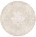 Pyöreä matto \'Santi\' 120cm - Beige/Valkoinen