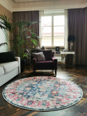 Pyöreä matto \'Bouhjar\' 160cm - Sininen/Rosa/Multi