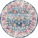Pyöreä matto \'Bouhjar\' 200cm - Sininen/Rosa/Multi
