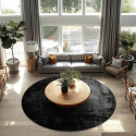 Pyöreä matto \'Lynton\' 120cm - Musta