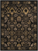 Wiltonmatto \'Fernana\' 240x340cm - Musta/Kulta