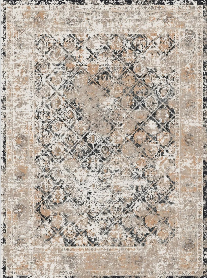 Wiltonmatto \'Douz\' 130x190cm - Musta/Monivärinen ryhmässä Sisustus / Matot / Kudotut matot @ Reforma (X10118064)