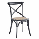 Tuoli \'Rattan\' - Musta