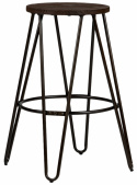 Jakkara \'Rustic\' 65cm - Puu/Teräs