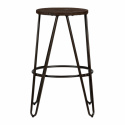 Jakkara \'Rustic\' 65cm - Puu/Teräs
