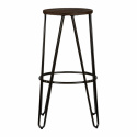 Jakkara \'Rustic\' 75cm - Puu/Teräs
