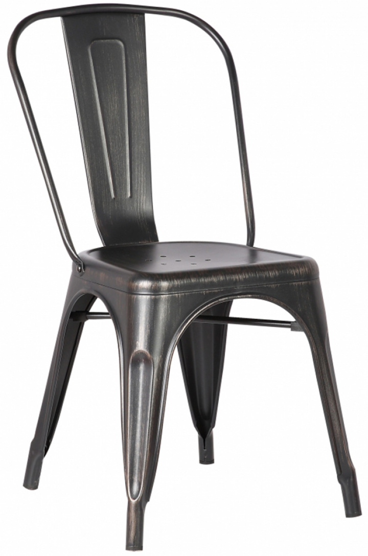 Tuoli \'Montmartre\' - Musta/Patina ryhmässä Huonekalut / Istumakalusteet / Tuolit @ Reforma (YD-H440B-black)
