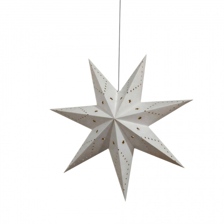Adventtit&auml;hti \'Skimra\' 45cm - Valkoinen ryhmässä Valaistus / Valaisimet / Joulukoristevalot @ Reforma (advent-star-white)