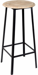 Baari-tuoli \'Wooden Seat\' - Musta