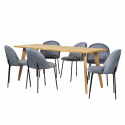 Ruokaryhmä \'Nordic Elegant\' - 1 Pöytä & 6 Tuolia