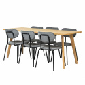 Ruokaryhmä \'Nordic Kungsholmen\' - 1 Pöytä & 6 Tuolia